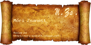Móri Zsanett névjegykártya
